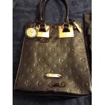 Sac d'exception vintage annes fin 90 neuf cuir vegan verni sign versace 1969