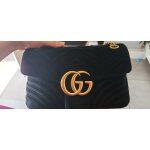 Sac gucci marmont velvet noir