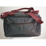 Sac kipling gris / bordeaux