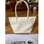 Sac lacoste cuir blanc