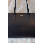 Sac lamarthe cuir bleu fonc� 28x37cm