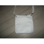 Sac longchamp bandouli�re cuir blanc tbe