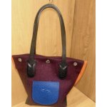 Sac longchamp le pliage ? multicolore ? laine & cuir