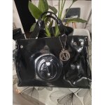 Sac  main armani noir vernis