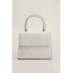 Sac a main a bandouliere blanc laque petit mango mini bagage trez girly pour jeune femme fermeture aimante ...