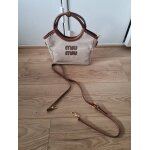 Sac � main bandouli�re  ; miu miu ; ivy beige et marron