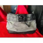 Sac � main besace � bandouli�re / leather cotton bag burberry d'occasion