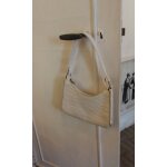 Sac à main blanc effet croco Sac à main blanc effet croco