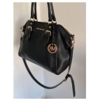 Sac a main cuir noir epais bandouliere michael kors bagage personnel multipoches tres elegant femme chic ...