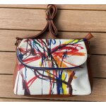 Sac  main dame paule bandoulire desigual acid ink breda maxi design tendance