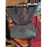 Sac � main desigual gris avec sa pochette assortie mod�le 17waxpcd couleur 2007