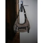 Sac  main esprit tissu multicolore 30 x 20 cm.