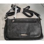 Sac � main noir anthracite original lulu castagnette cuir velours bandouli�re