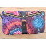Superbe sac  main officiel desigual tissu color sans bandoulire pochette femme agrandissable