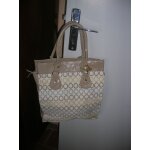 Sac  main rodier pvc multicolore 34 x 30 cm.