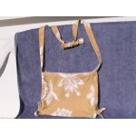 Sac  main  roxy  , jaune / beige et blanc