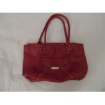 Sac � main synth�tique rouge daniel hechter