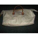 Sac voyage christian dior monogramm� beige marron