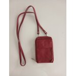 Sacoche bandouli�re / portefeuille francinel � cuir rouge