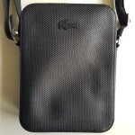 Sacoche cuir noir lacoste