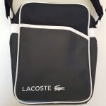 Sacoche grand mod�le simili cuir noir lacoste