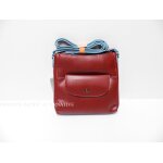 Sacoche sac a main bandouliere rouge bordeaux david jones femme besace neuf #2