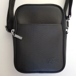 Sacoche zipp�e noire lacoste