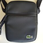 Sacoche zipp�e noire lacoste