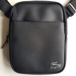 Sacoche zipp�e noire lacoste