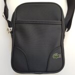 Sacoche zipp�e noire lacoste