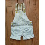 Salopette courte / combishort guess  rayures blanches & jaunes 3 ans tbe