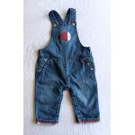 Salopette en jean bleu a poisson. obaibi. taille 6 mois