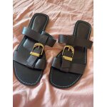 Sandales plates zara en cuir marron - 40 Sandales plates zara en cuir marron - 40