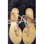 Sandales plates zara women marron. t39