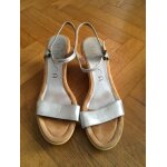 Sandales unisa argent m�tallis� taille 39 r�f�rence rita