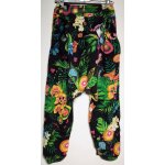 Sarouel noir  fleurs desigual - t 9 - 10 ans