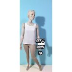 See u soon taille 34 superbe haut top doublé blanc sans manche femme tee shirt See u soon taille 34 superbe haut top doublé blanc sans manche femme tee shirt
