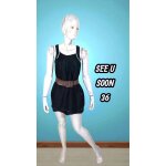See u soon taille 36 superbe robe courte doublée noire en soie et lin See u soon taille 36 superbe robe courte doublée noire en soie et lin