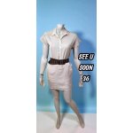 See u soon taille 36 superbe robe courte manches courtes crème femme See u soon taille 36 superbe robe courte manches courtes crème femme