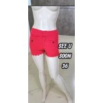 See u soon taille 36 superbe short rouge femme polyester See u soon taille 36 superbe short rouge femme polyester
