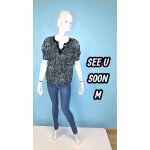 See u soon taille 38 superbe blouse manches courtes femme gris vert haut See u soon taille 38 superbe blouse manches courtes femme gris vert haut