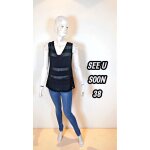 See u soon taille 38 haut top tunique sans manche noire femme blouse See u soon taille 38 haut top tunique sans manche noire femme blouse