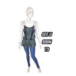 See u soon taille 40 haut top débardeur habillé tunique noir vert tee shirt See u soon taille 40 haut top débardeur habillé tunique noir vert tee shirt