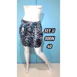 See u soon taille 40 jupe taille lastique boule double blanc noir vert bleu
