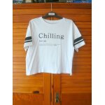 T - shirt 11 / 12 ans c&a blanc -  ; chilling ;
