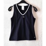 T - shirt adidas taille 34 noir et blanc coton