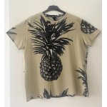 T - shirt beige h&ampm imprim� ananas large unisexe
