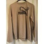 T - shirt beige / marron clair  manches longues - puma - taille l