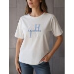 T shirt blanc imprim� taille 1 alain manoukian