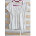T - shirt blanc et noeud. cama�eu. taille 38